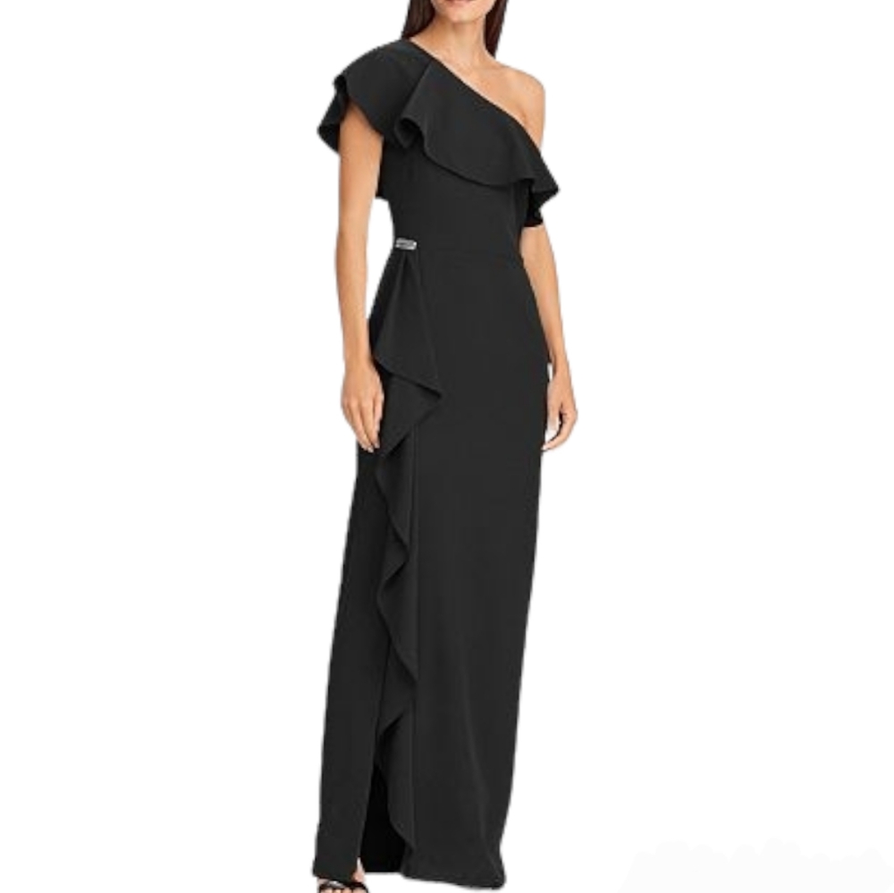 🆕️ Lauren Ralph Lauren Ruffle One Shoulder Gown